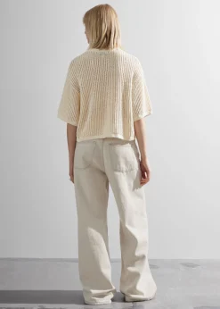 Sale & Other Stories Sheer Rib-Knit T-Shirt