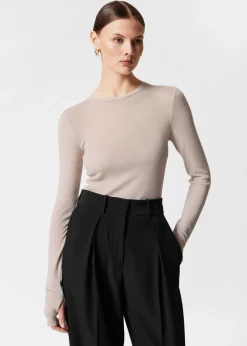 New & Other Stories Sheer Wool Top