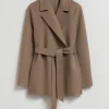 Shop & Other Stories Short Belted Coat Beige