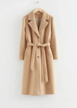 Shop & Other Stories Single-Breasted Belted Coat