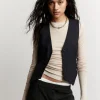 Shop & Other Stories Single-Breasted Vest Black