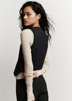 Shop & Other Stories Single-Breasted Vest Black