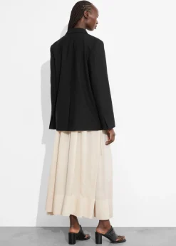 Best & Other Stories Single-Breasted Wool Blazer Black