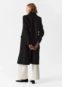 Best & Other Stories Single-Breasted Wool Coat Black