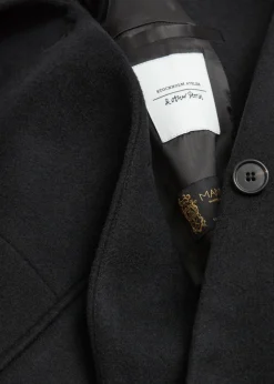 Best & Other Stories Single-Breasted Wool Coat Black