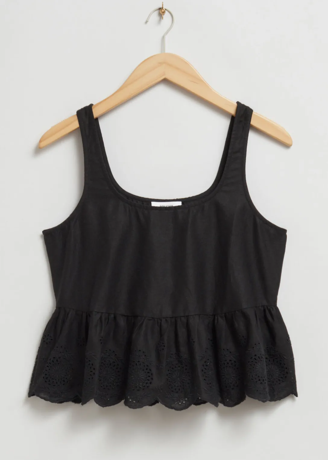 Best & Other Stories Sleeveless Broderie Anglaise Top