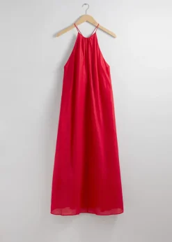 Online & Other Stories Sleeveless Halterneck Midi Dress