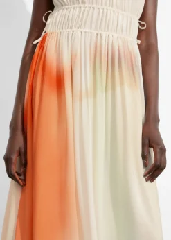 Clearance & Other Stories Sleeveless Maxi Dress Cream/Orange/Lilac
