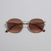 Hot & Other Stories Slim Oval-Frame Sunglasses