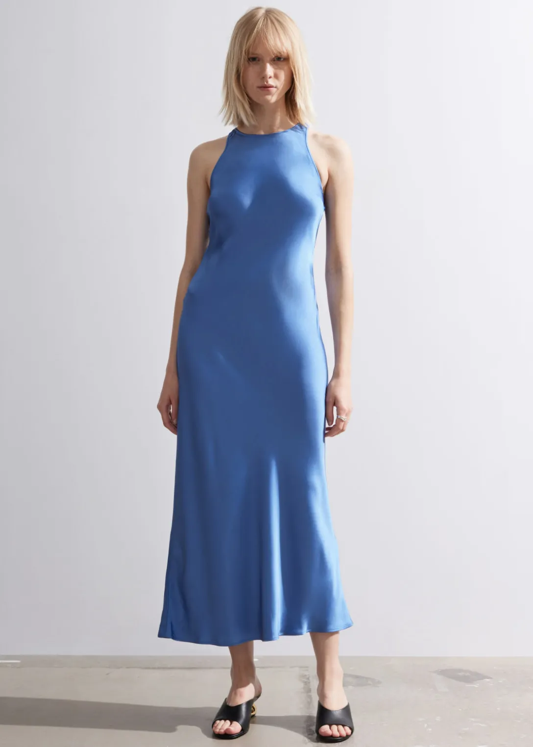 Best & Other Stories Slim Satin Midi Dress