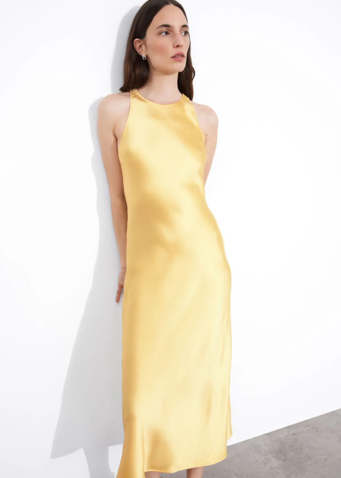 Best & Other Stories Slim Satin Midi Dress