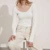 Hot & Other Stories Slim Textured Top