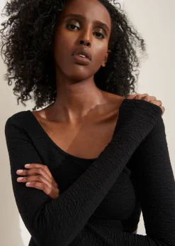 Hot & Other Stories Slim Textured Top