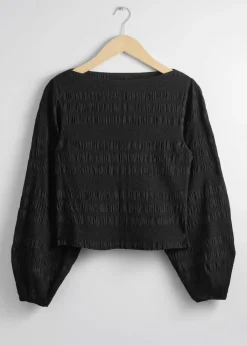 New & Other Stories Smocked Blouse