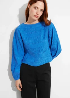 New & Other Stories Smocked Blouse