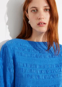 New & Other Stories Smocked Blouse
