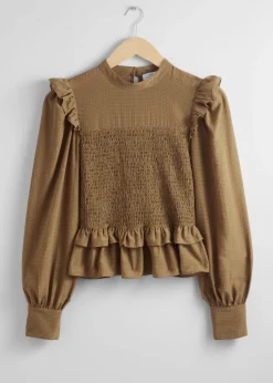 Best Sale & Other Stories Smocked Frill Blouse