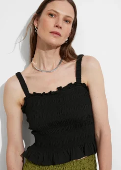 Flash Sale & Other Stories Smocked Peplum Top