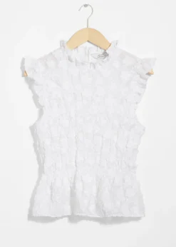 Best & Other Stories Smocked Peplum Top