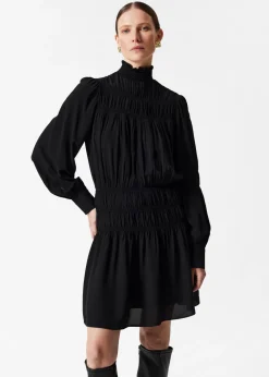 Fashion & Other Stories Smocked-Neck Mini Dress