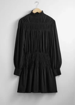 Fashion & Other Stories Smocked-Neck Mini Dress