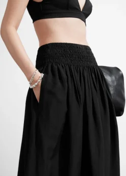 Store & Other Stories Smock-Waist Midi Skirt