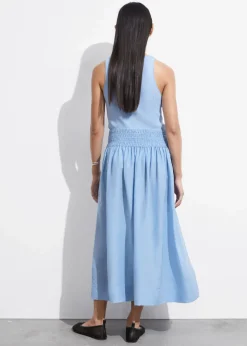 Store & Other Stories Smock-Waist Midi Skirt
