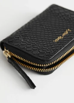 Shop & Other Stories Snake Embossed Leather Wallet