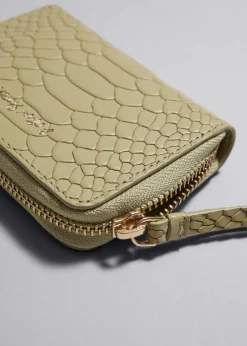 Shop & Other Stories Snake Embossed Leather Wallet