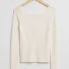 Sale & Other Stories Square-Neck Knit Top