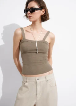 Best & Other Stories Square-Neck Knit Top