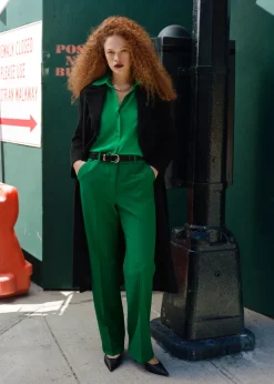 Outlet & Other Stories Straight Low Waist Trousers