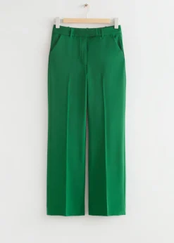 Outlet & Other Stories Straight Low Waist Trousers