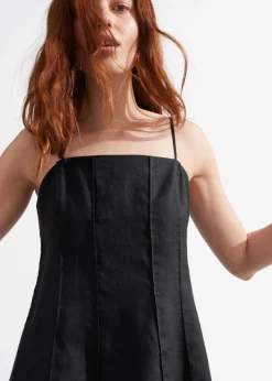 Sale & Other Stories Strappy Linen Mini Dress