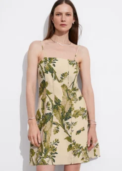 Sale & Other Stories Strappy Linen Mini Dress