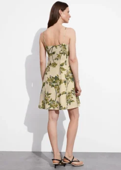 Sale & Other Stories Strappy Linen Mini Dress