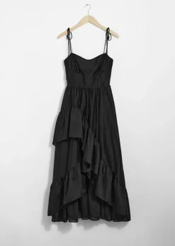 Cheap & Other Stories Strappy Ruffled Midi Dress