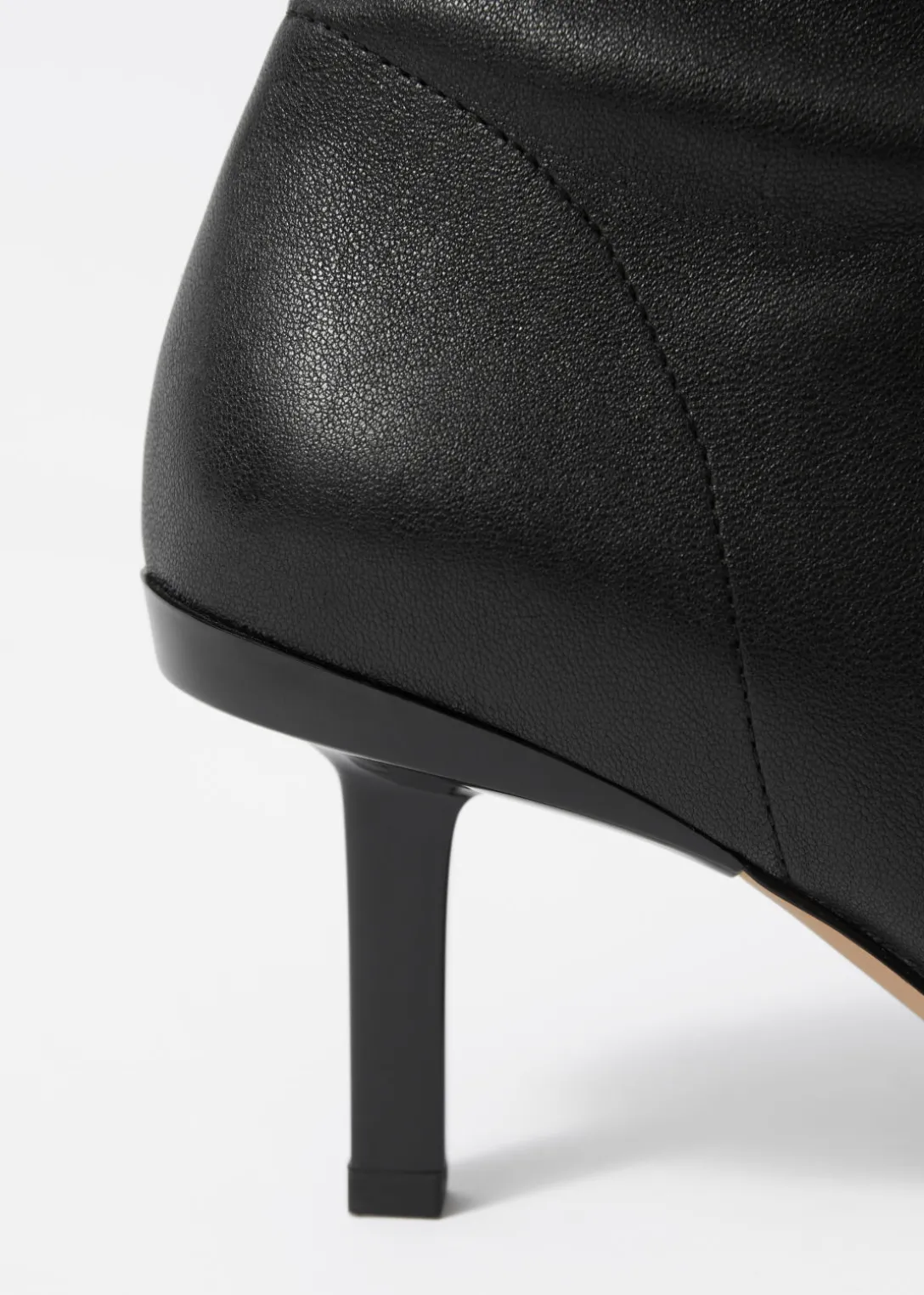 Flash Sale & Other Stories Stretch-Leather Ankle Boots Black Leather