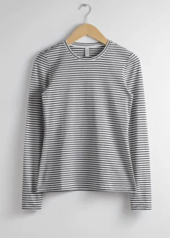 Shop & Other Stories Striped Glitter Top