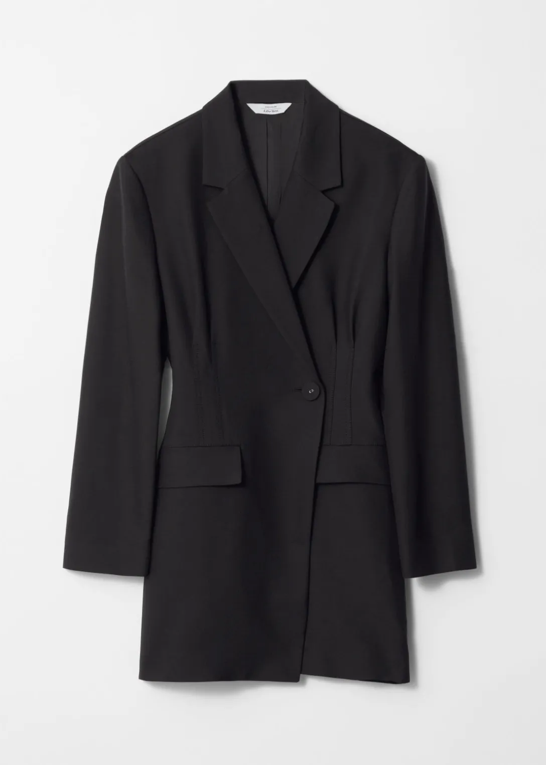 Fashion & Other Stories Structured Blazer Mini Dress Black