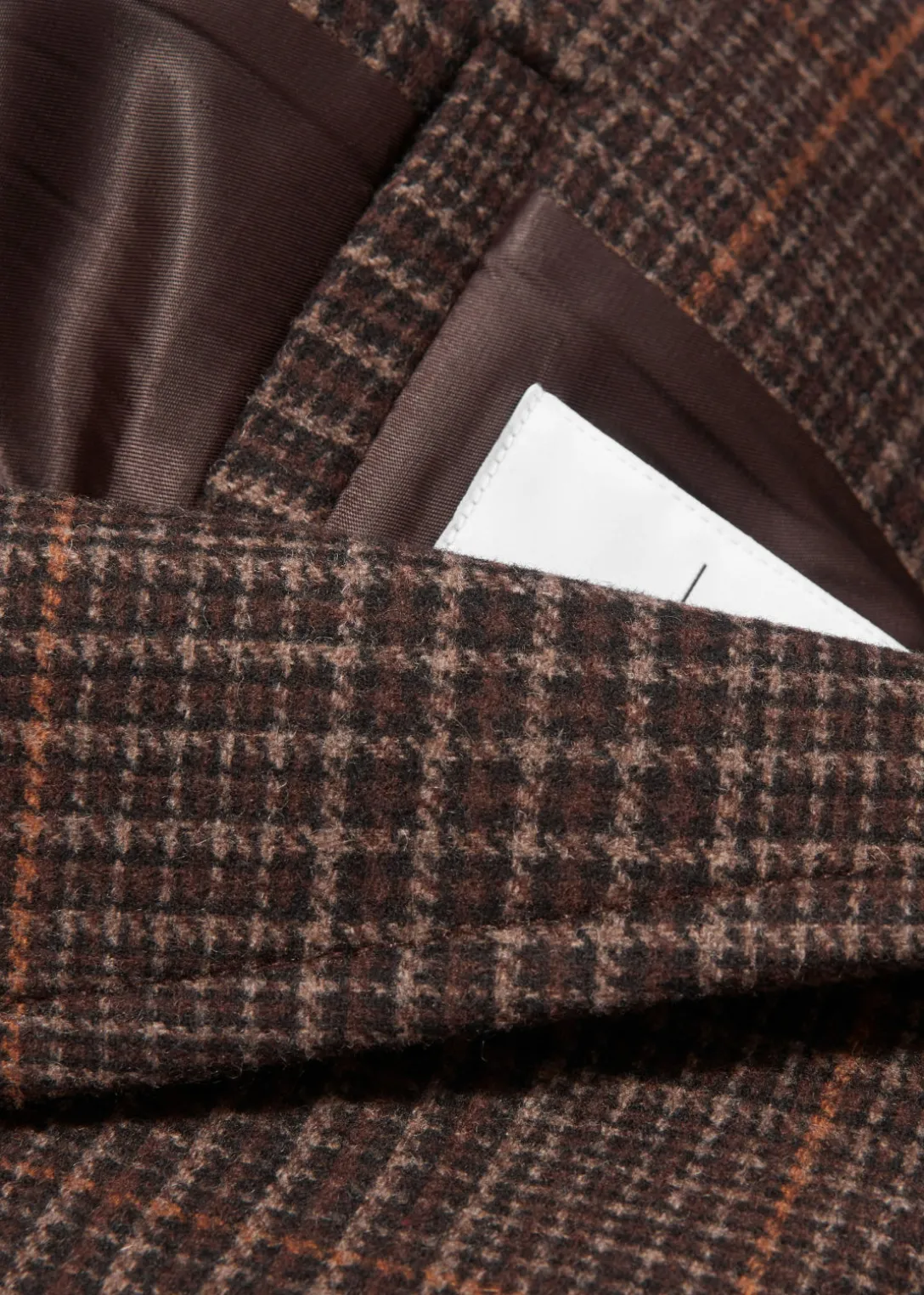 Cheap & Other Stories Structured Tweed Blazer Brown Tweed
