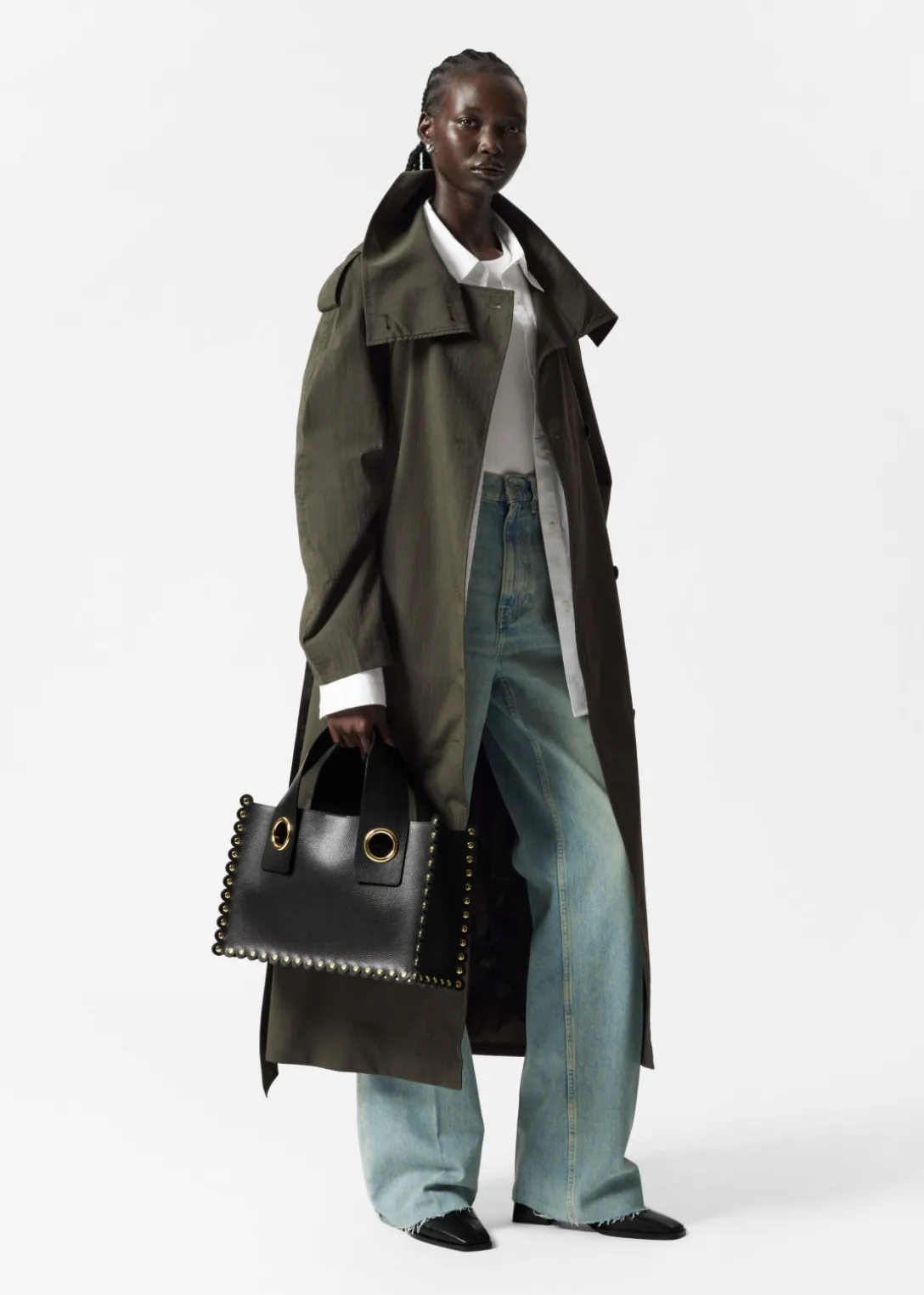 Best & Other Stories Studded Tote Bag Black