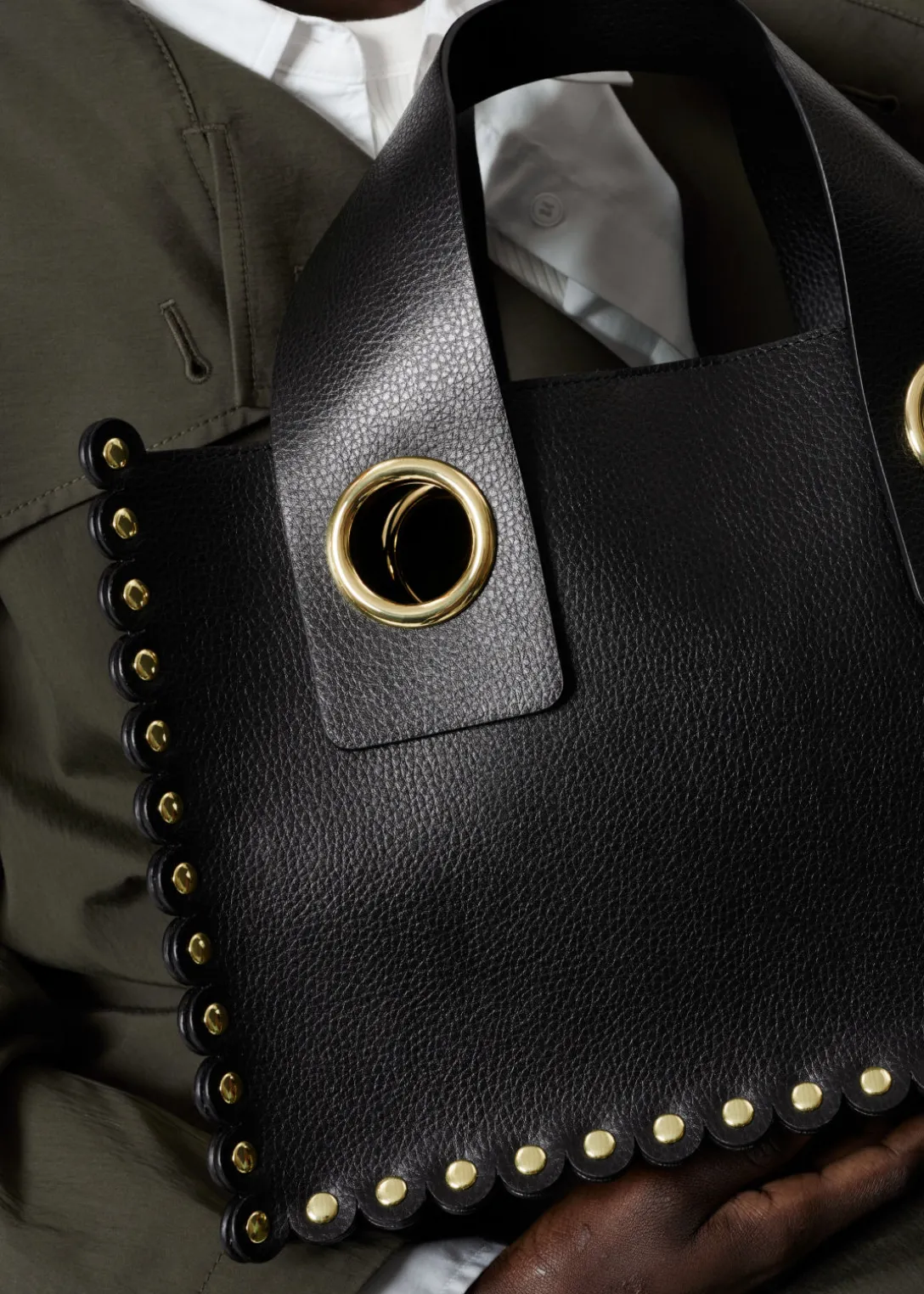 Best & Other Stories Studded Tote Bag Black