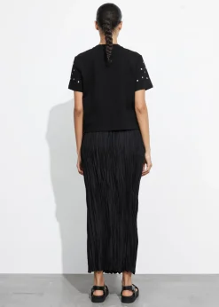 Cheap & Other Stories Studded T-Shirt Black