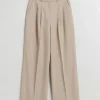 Cheap & Other Stories Tailored High-Waist Trousers Beige