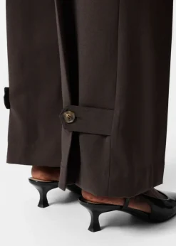 Fashion & Other Stories Tailored Jumpsuit Dark Brown