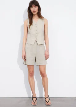 Shop & Other Stories Tailored Linen Shorts