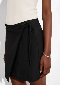 Store & Other Stories Tailored Mini Wrap Skirt