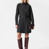 Cheap & Other Stories Tailored Shirt Mini Dress Dark Grey