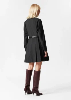 Cheap & Other Stories Tailored Shirt Mini Dress Dark Grey